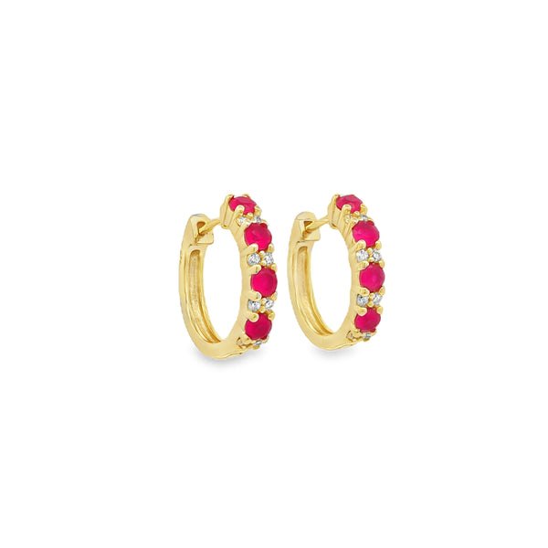 04834 Arracadas rosas dorado