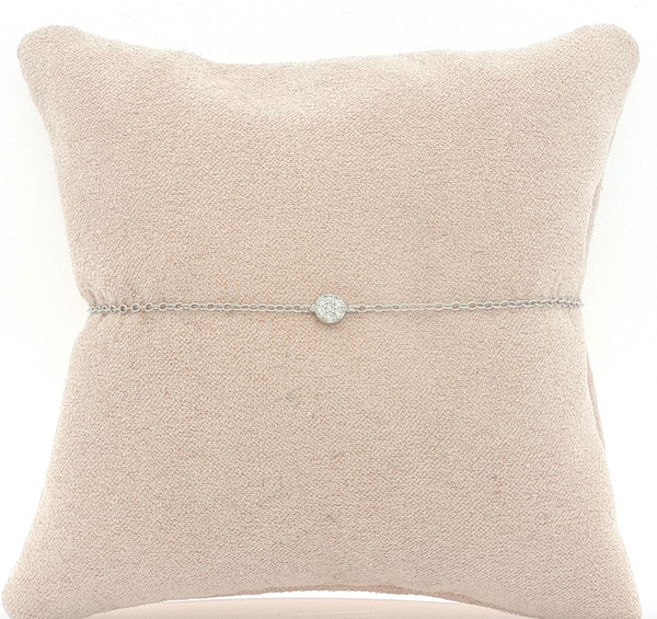 04862 Pulsera circulo plateada