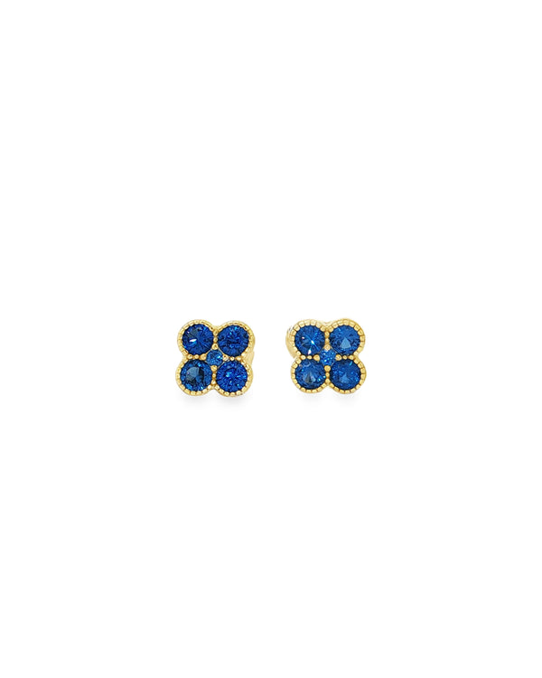 04804 Studs clover azul