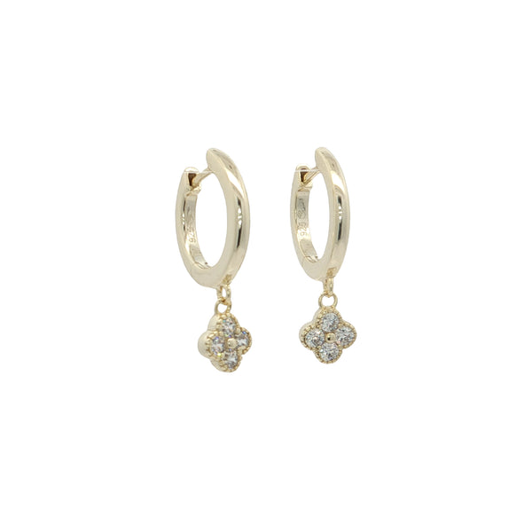 04811 Arracadas clover dorado