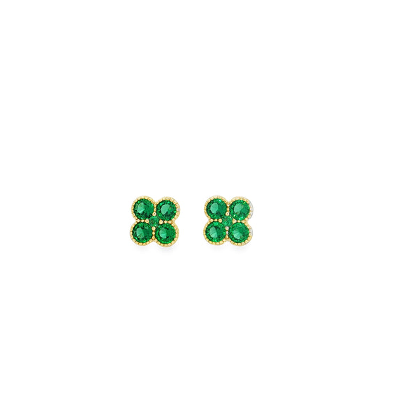 04803 Studs clover verde