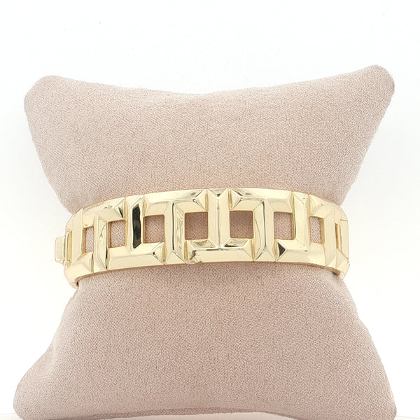 25-73159 Cuff rectangulos dorado