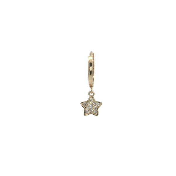 25-1730 Huggie dije estrella oro 14kt