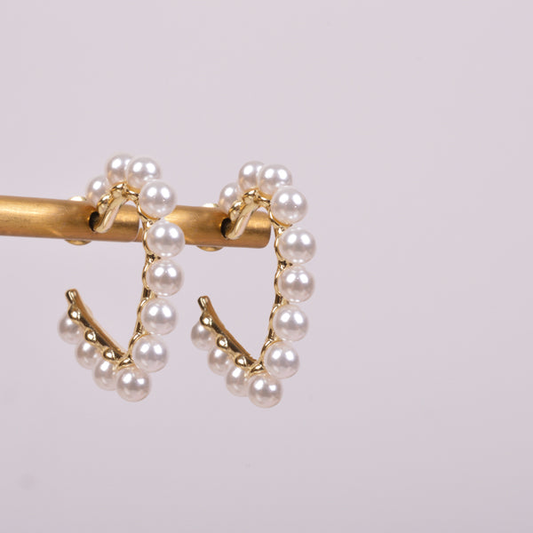 25-73382 Aracadas corazon perla dorado