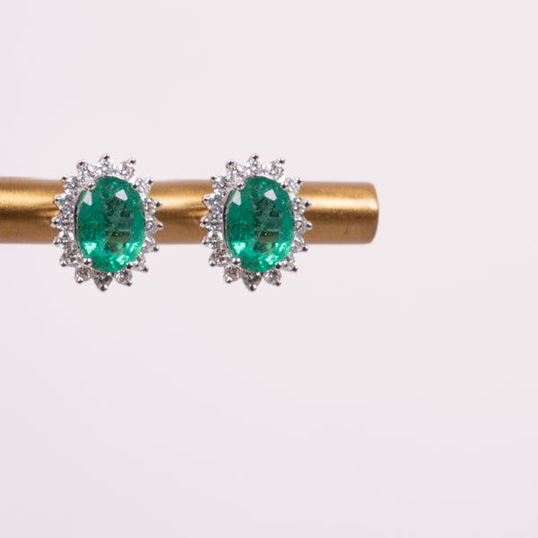 22-81160 ESMERALDAS OVALO ORO BLANCO