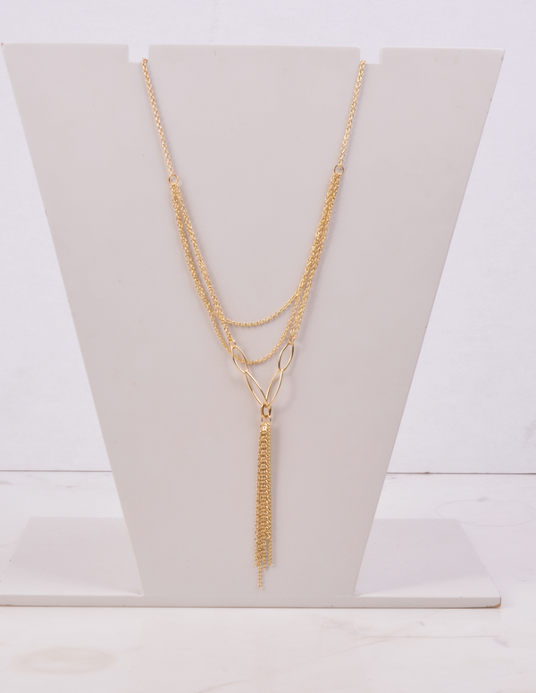 25-93124 Collar cadenas con mota al frente