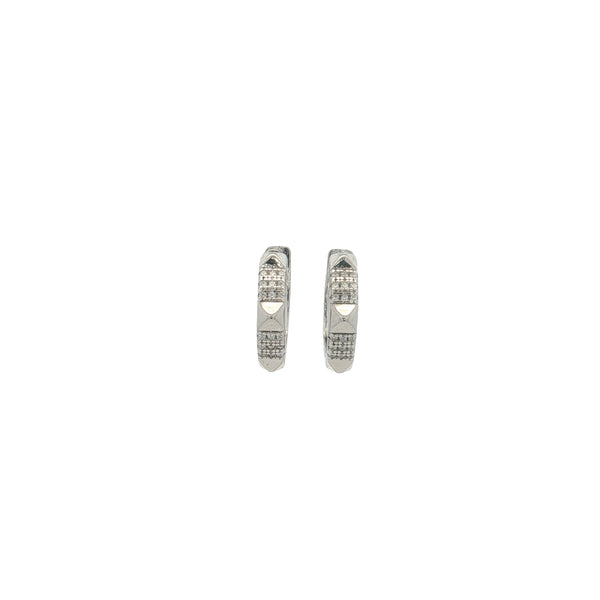 04977  Arracadas studs plateadas