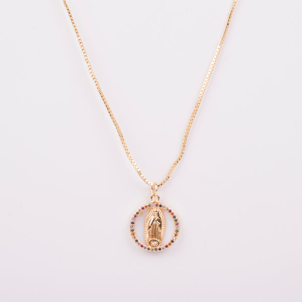 24-86121 Collar Virgen Rainbow