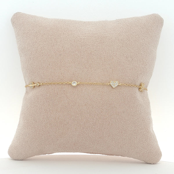 25-1044 Pulsera charms xo