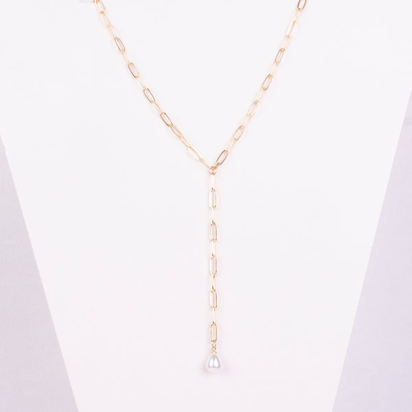 25-93116 LARIAT PAPERCLIP TERMINACION PERLA