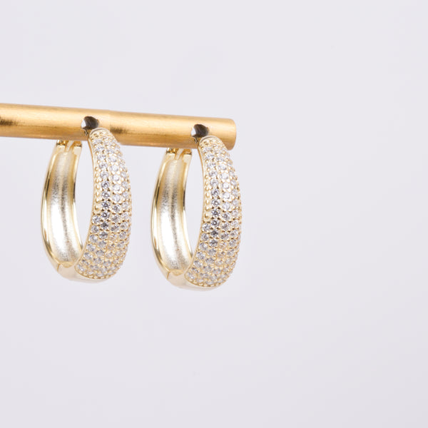 04611 Arracadas zirconias 20mm