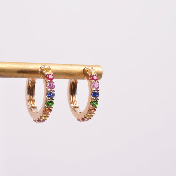 25-8183 Arracadas rainbow 14mm