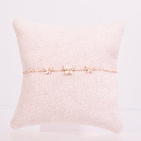 25-81109 Pulsera 3 mariposas