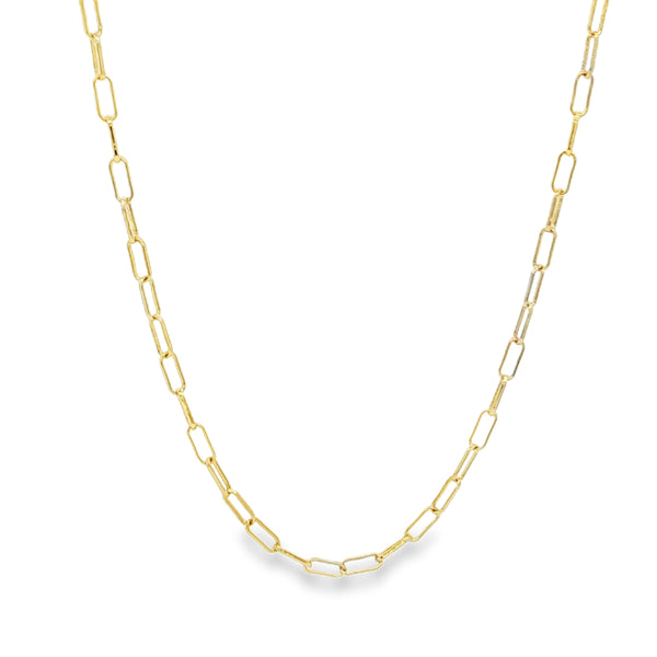 04707 Collar para charms paper clip dorado