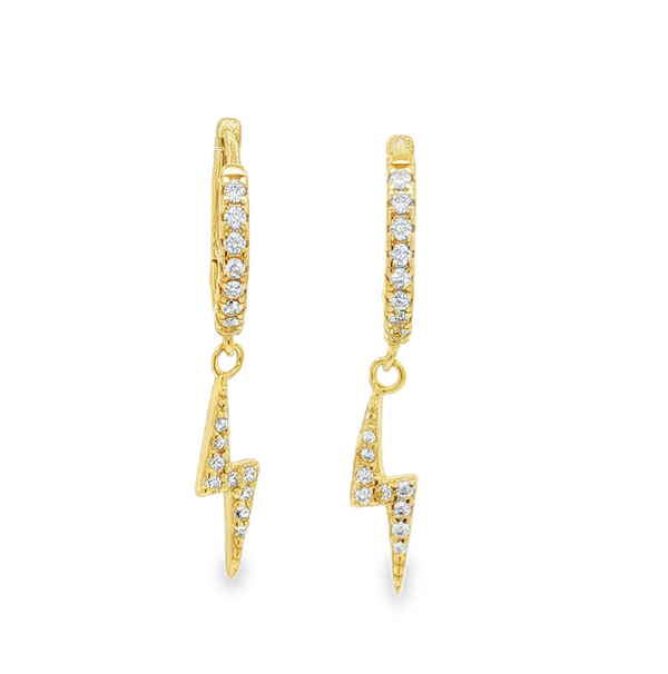 04346 ARRACADAS RAYO ZIRCONIAS