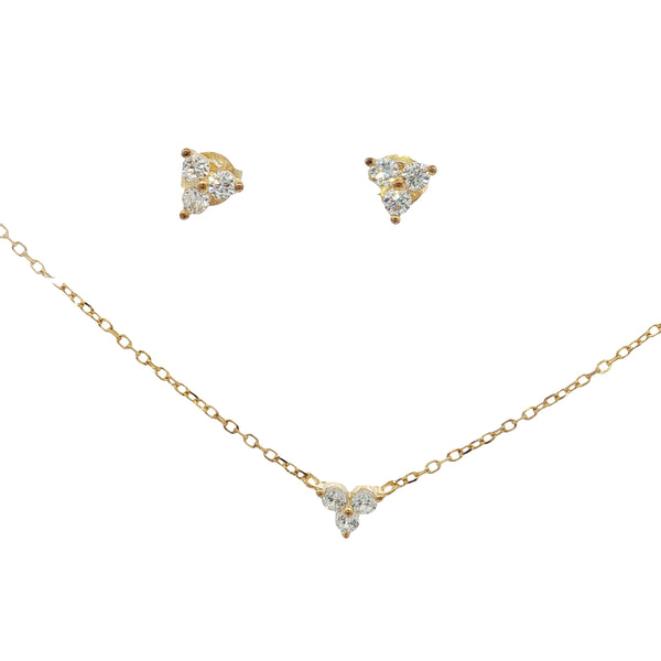 25-0293 Set trios dorado