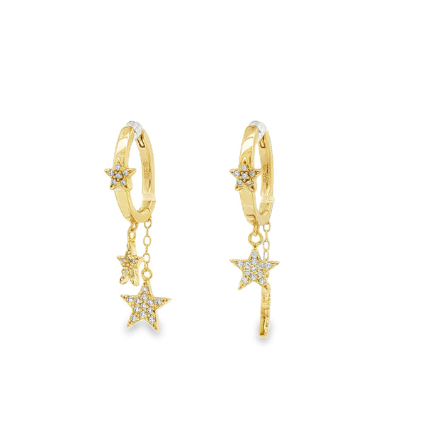 04609 Arracadas tres estrellas