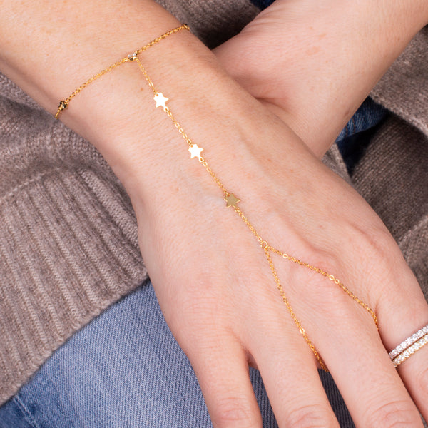 25-1045 Hand bracelet bezels y estrellas