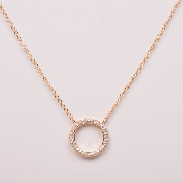 25-81127 Collar aro oro amarillo mediano