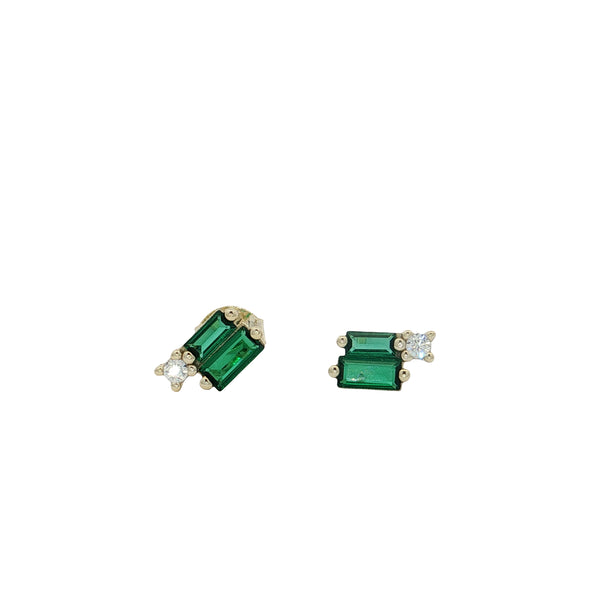 04361 STUDS BAGUETTES VERDES