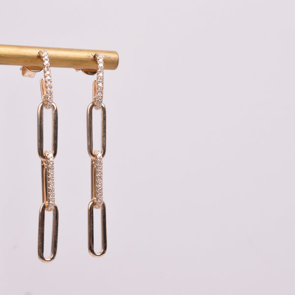 25-8179 Aretes cuatro eslabones