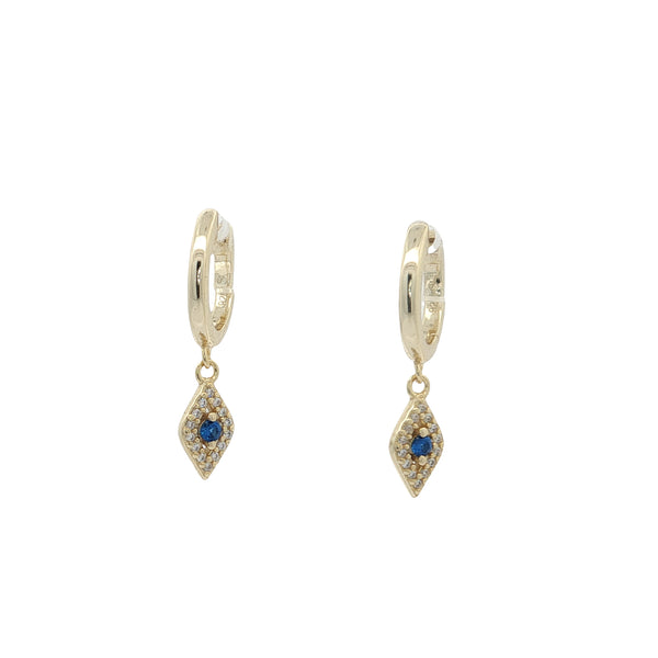 04647 Arracadas dije ojo doradas