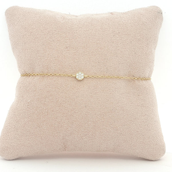 04861 Pulsera circulo dorada