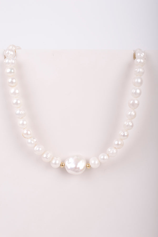 23-9375 COLLAR PERLAS Y PERLA GRANDE AL CENTRO