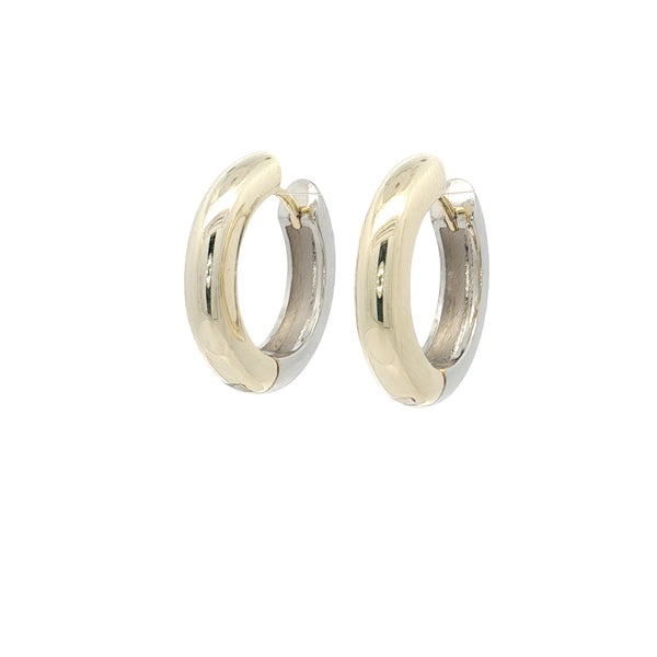 04657 Arracadas dorado y plateado 20mm