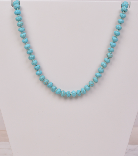 25-93102 Collar turquesa engarzado