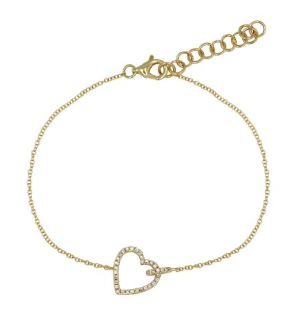 25-81168 Pulsera corazon eslabon