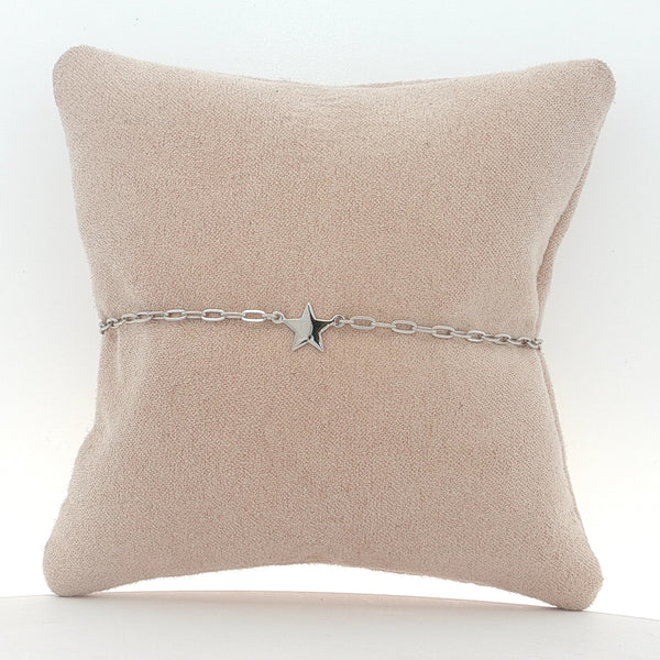 25-1061 Pulsera estrella plateada