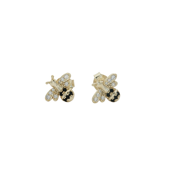 04516 Studs abeja dorado