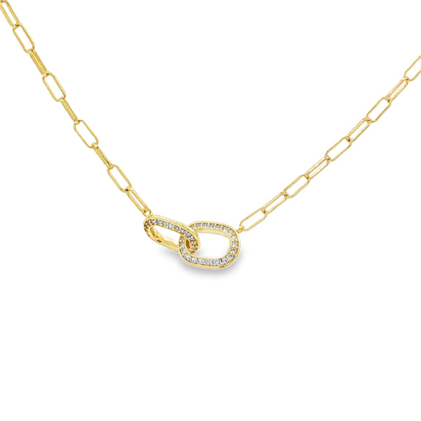 04650 Collar dos links dorado