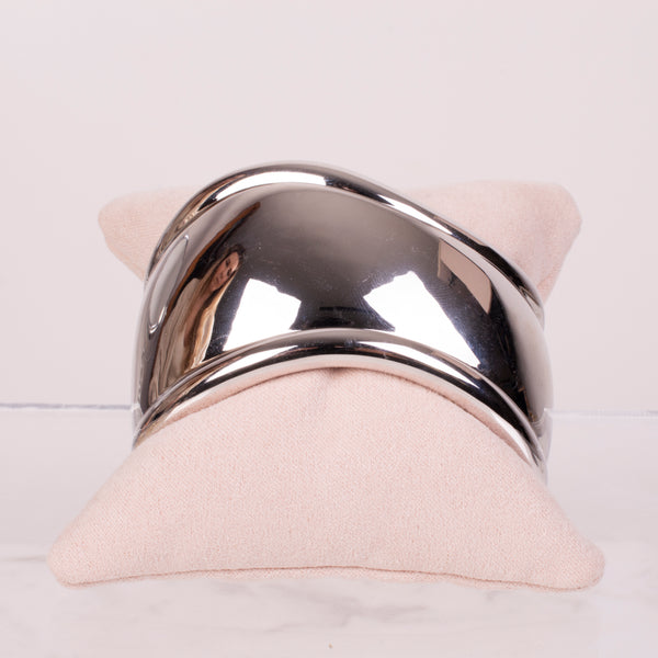 25-73155 Cuff bold irregular plateado