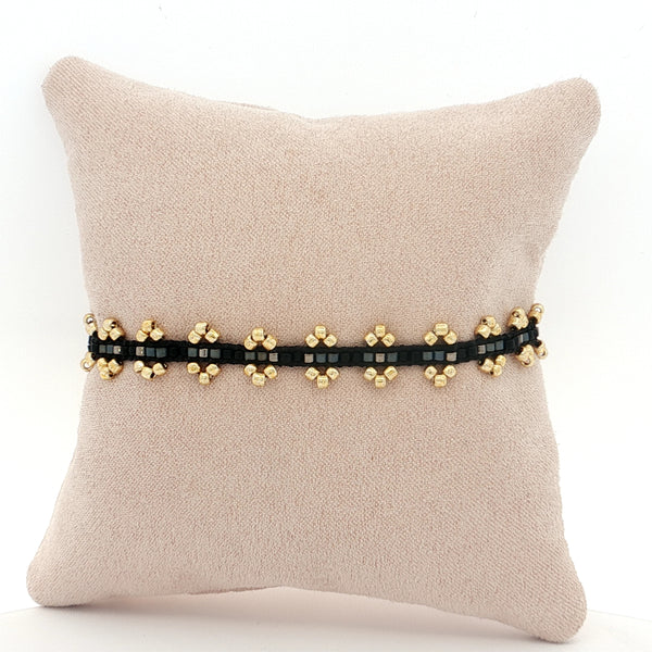 25-7961 Pulsera trios negro