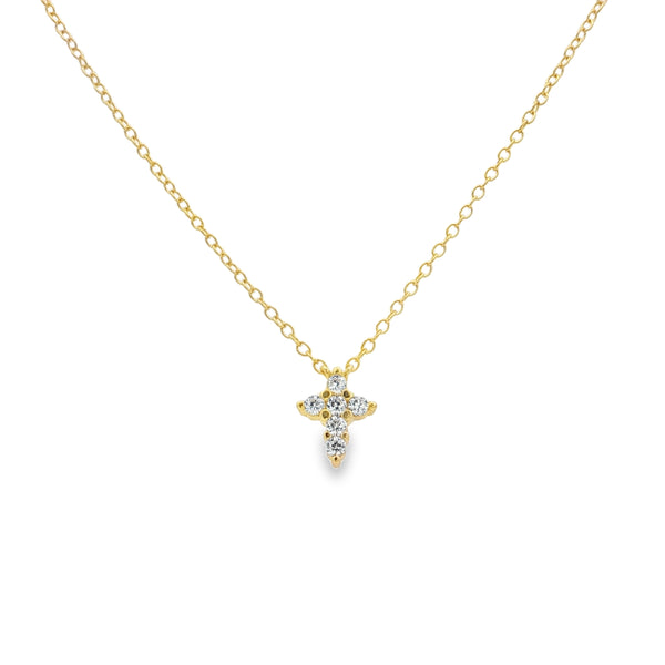 25-1039 Collar cruz dorado