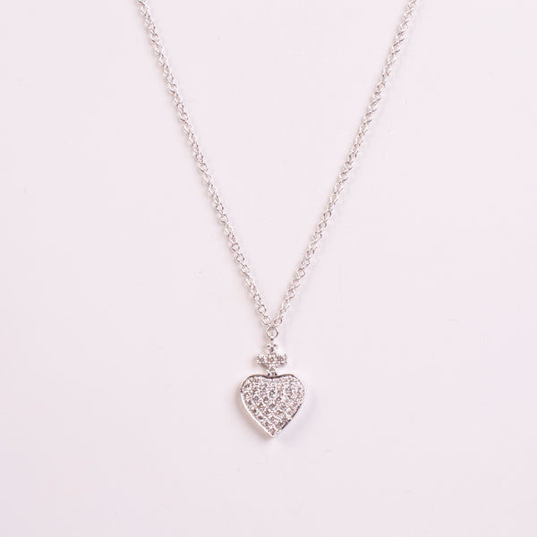 24-81130 Sagrado Corazon oro blanco sencillo