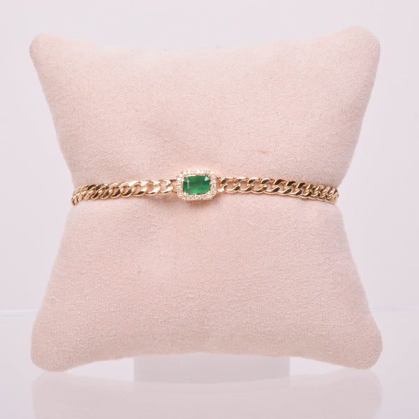 25-81150 Pulsera esmeralda