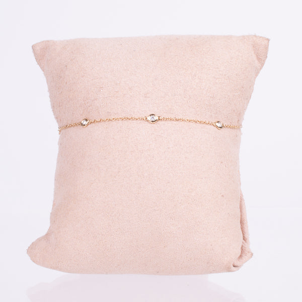 22-8193 PULSERA BEZELS ORO AMARILLO 14KT