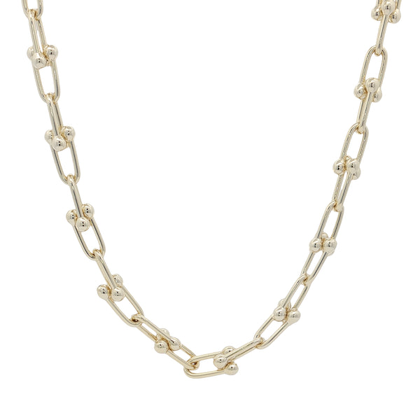 04486 Collar eslabones dorado