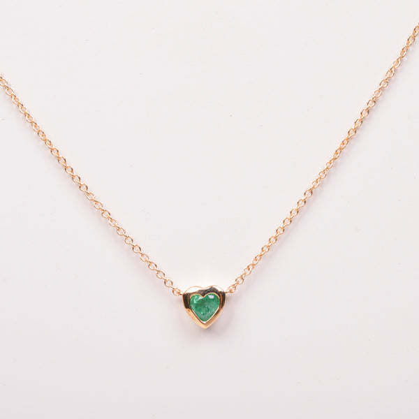 25-81149 Collar corazon esmeralda