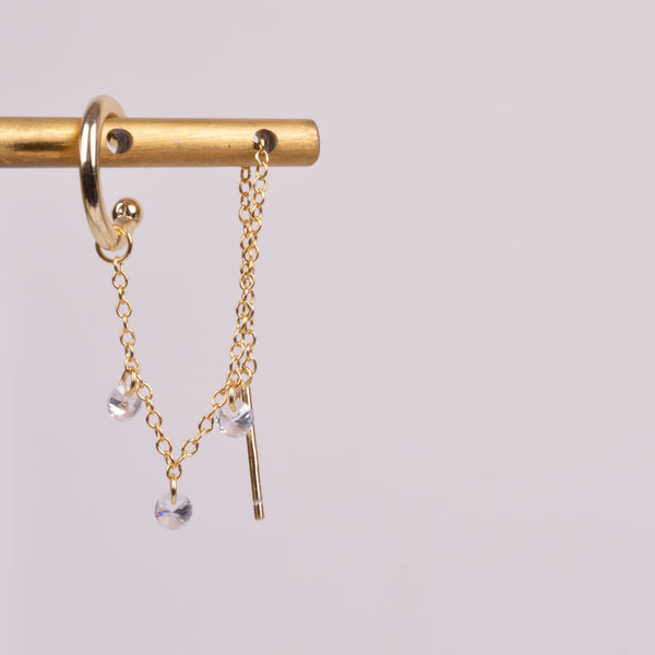 04678 Ear cuff cadena con zirconias