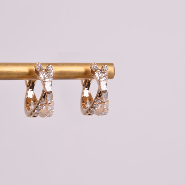 25-8115 Arracadas 12mm baguettes