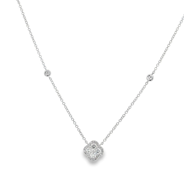 25-81175 Collar clover oro blanco