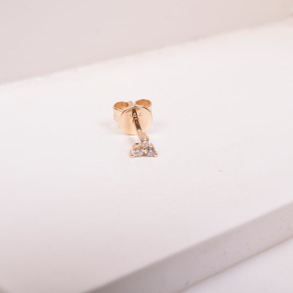 25-81139 Stud trio mini oro amarillo