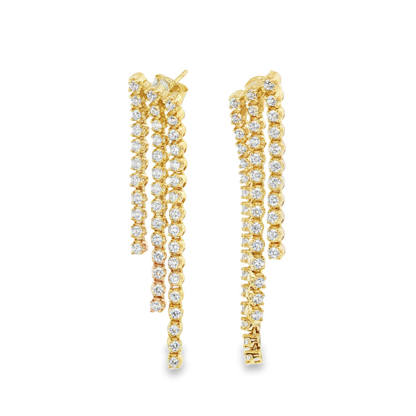 04913 Aretes largos zirconias dorado