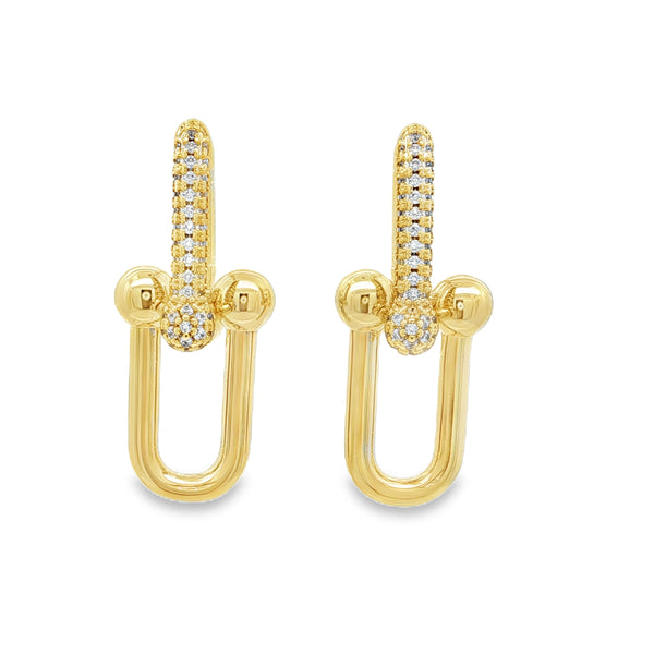 04727 Arracadas eslabones zirconias